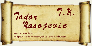Todor Mašojević vizit kartica